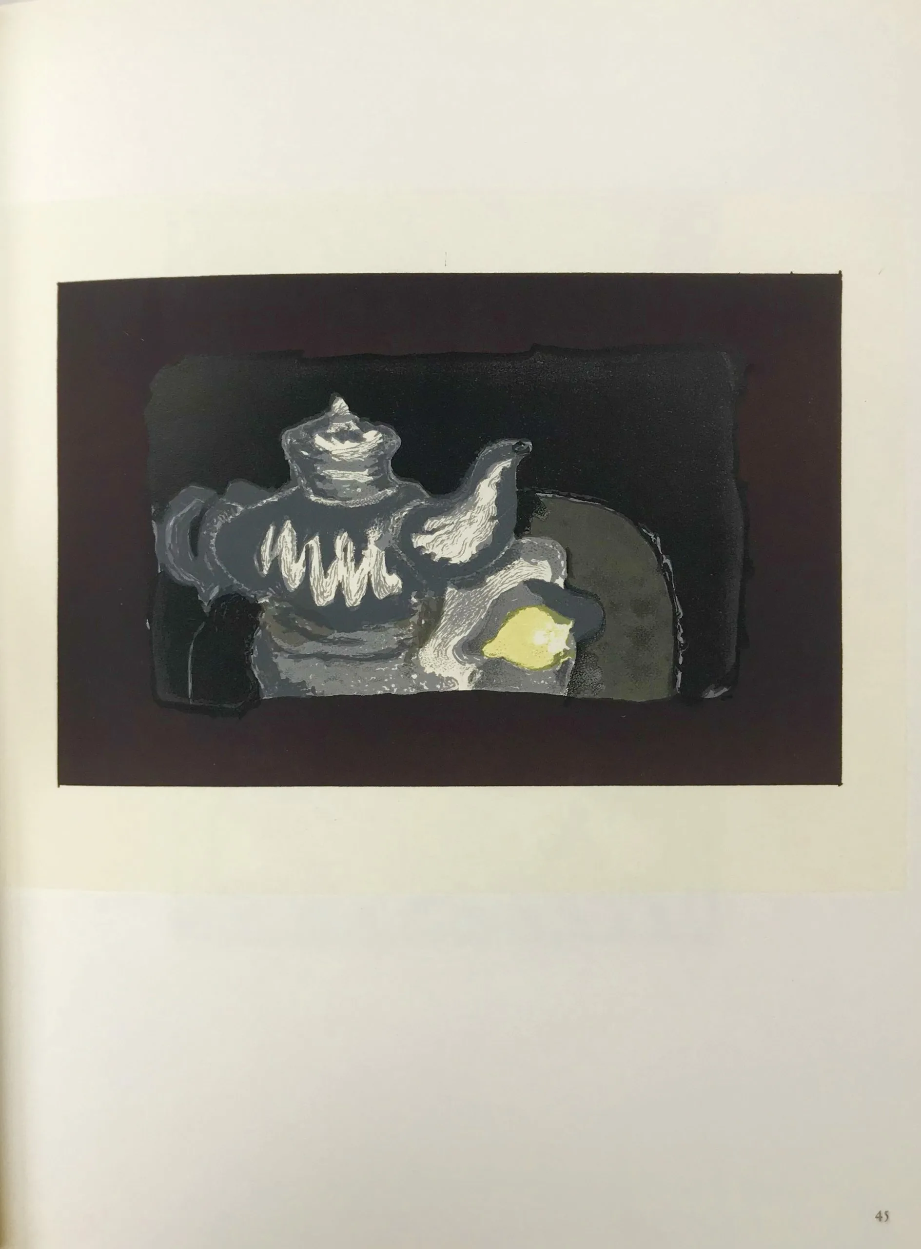 Braque Lithograph "la theiere grise" 1963 Mourlot