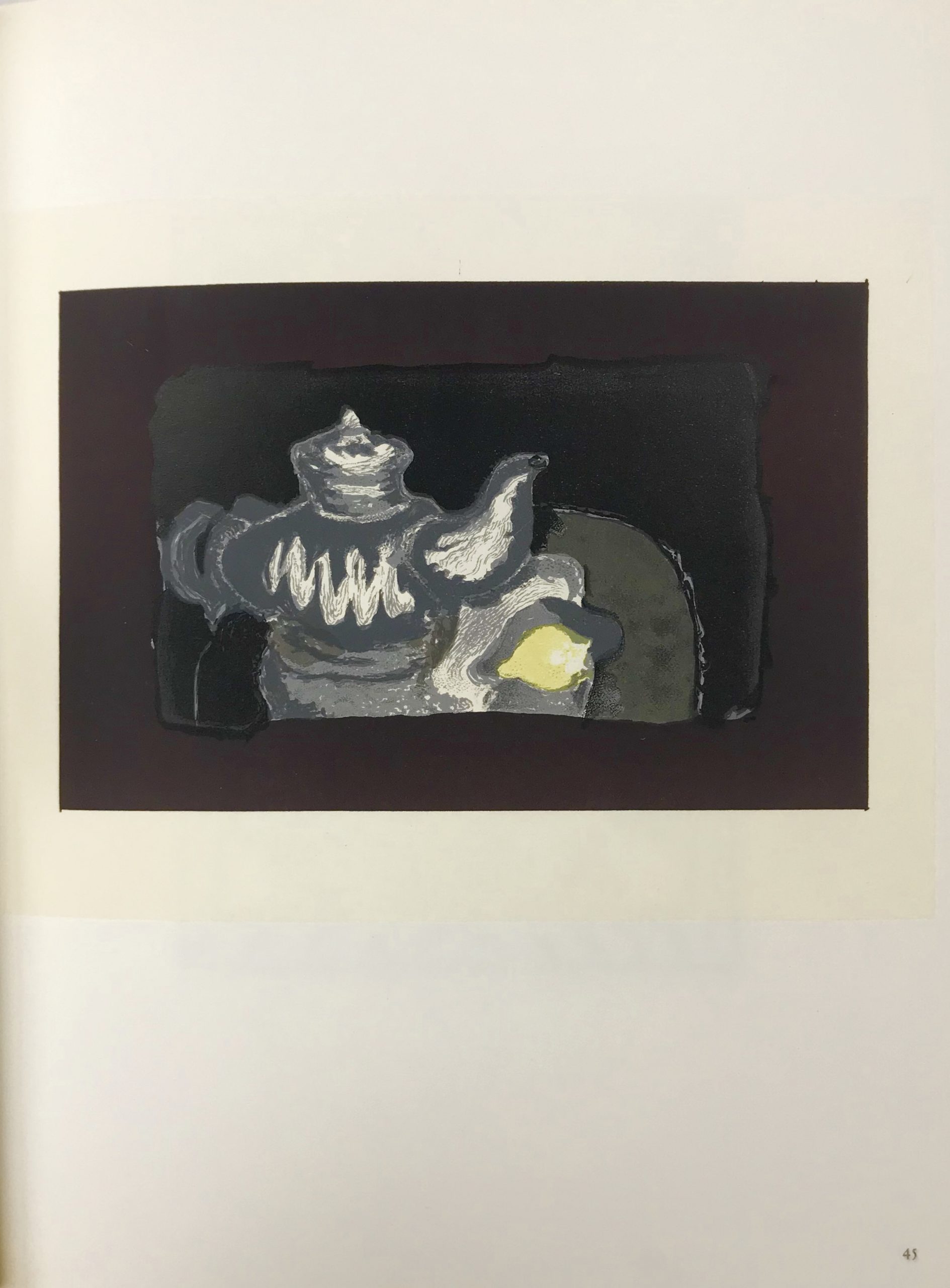 Braque Lithograph "la theiere grise" 1963 Mourlot