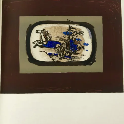 Braque Lithograph "Le char 2" 1963 Mourlot