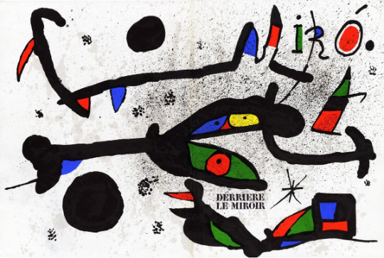 Joan Miro, Original Lithograph, DM01231d, Derriere le miroir 1978
