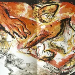 Pierre Parsus Original Lithograph "le gorille"