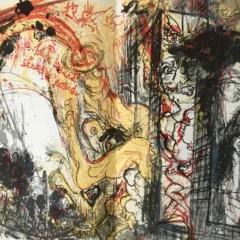 Pierre Parsus Original Lithograph "le moyenageux"