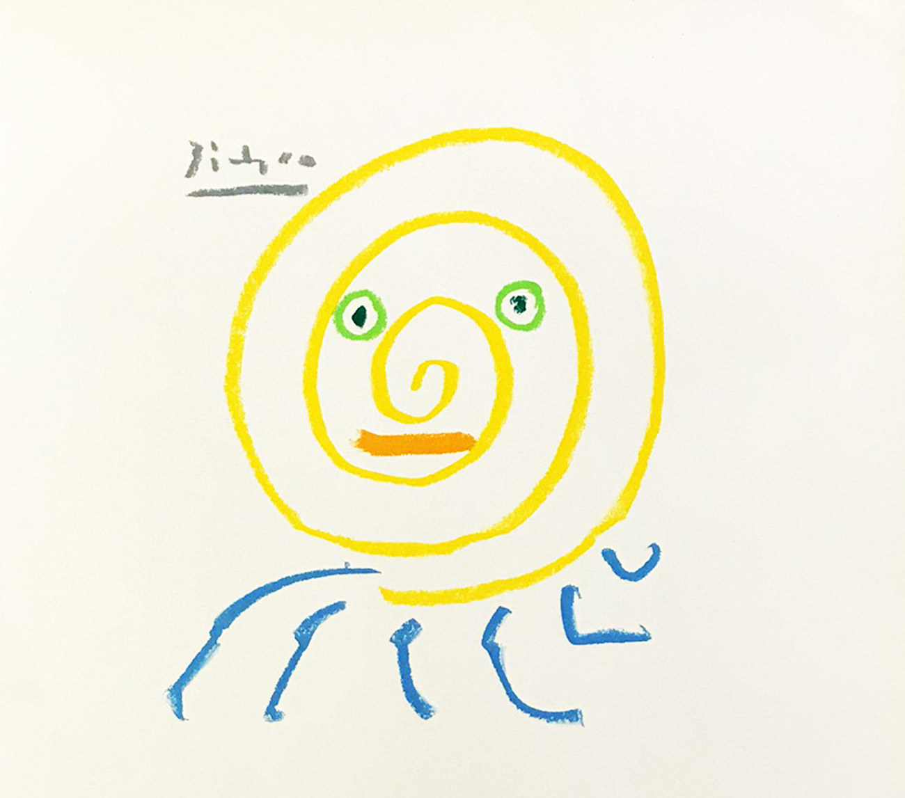 Pablo Picasso Lithograph 87, The Great Speaker 1968