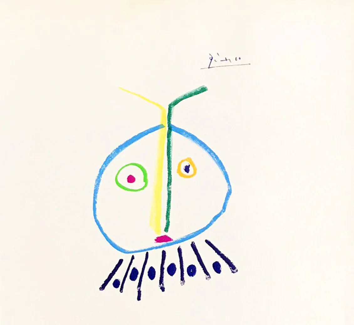 Pablo Picasso Lithograph 121, The Child Girl, 1968