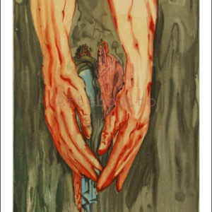 Salvador Dali, Hell 16, Woodcut, Divine Comedy